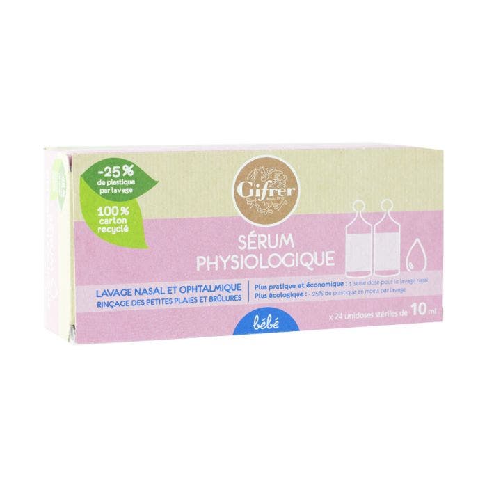 Physiological Serum 24x10ml Baby 240ml Physiologica Gifrer