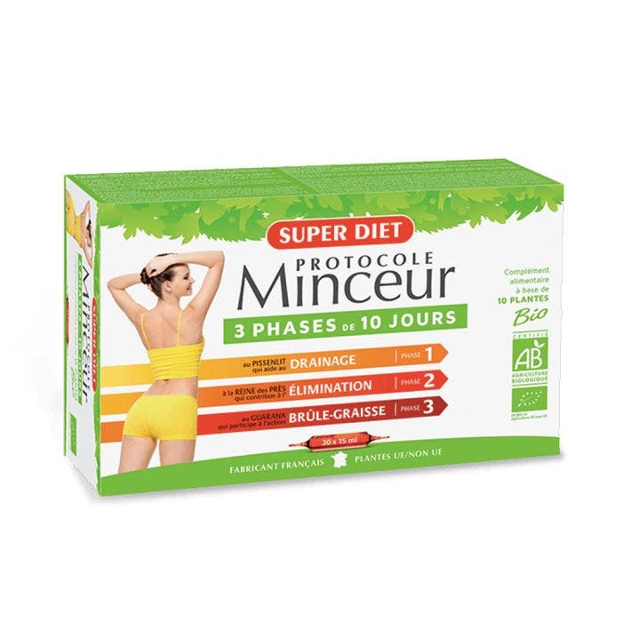 Protocole Minceur Slimming Protocol X 30 Phials Superdiet