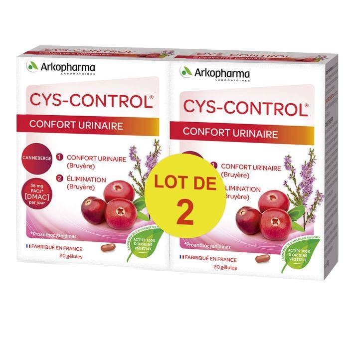 Urinary Comfort CysControl 2x20 capsules Arkopharma Easypara