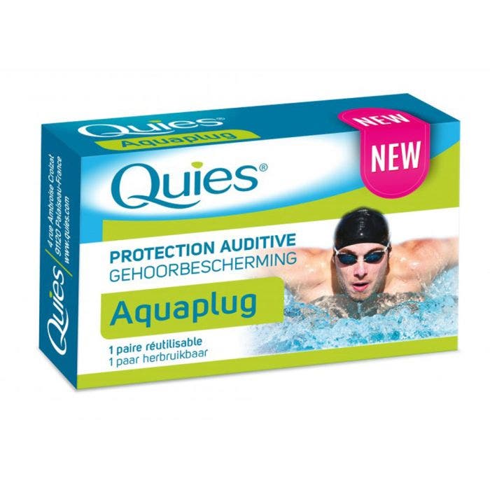 Aquaplug Hearing Protection 1 Pair Reusable Quies