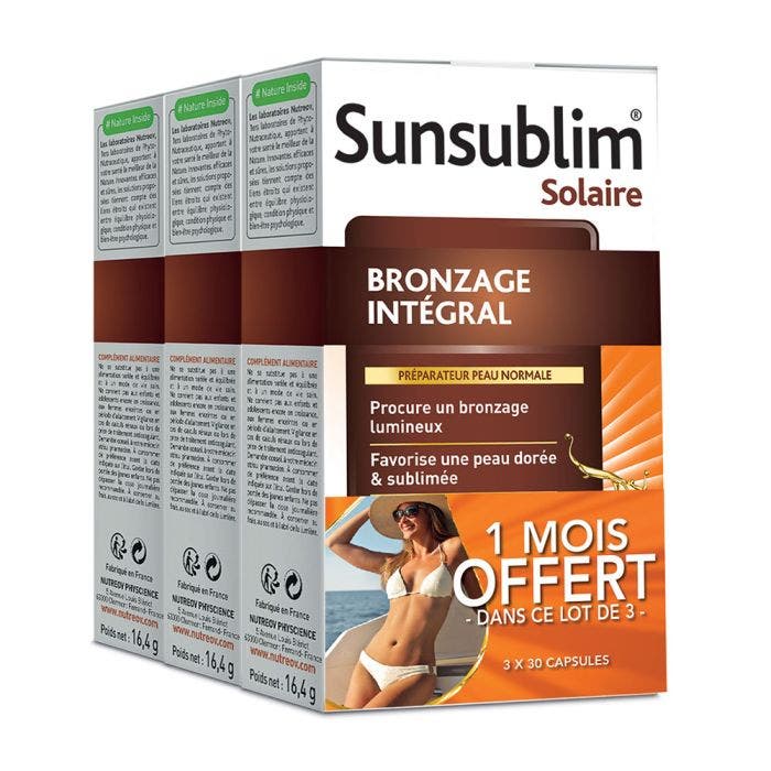 Total Tan 3x30 Capsules Sunsublim Normal skin Nutreov