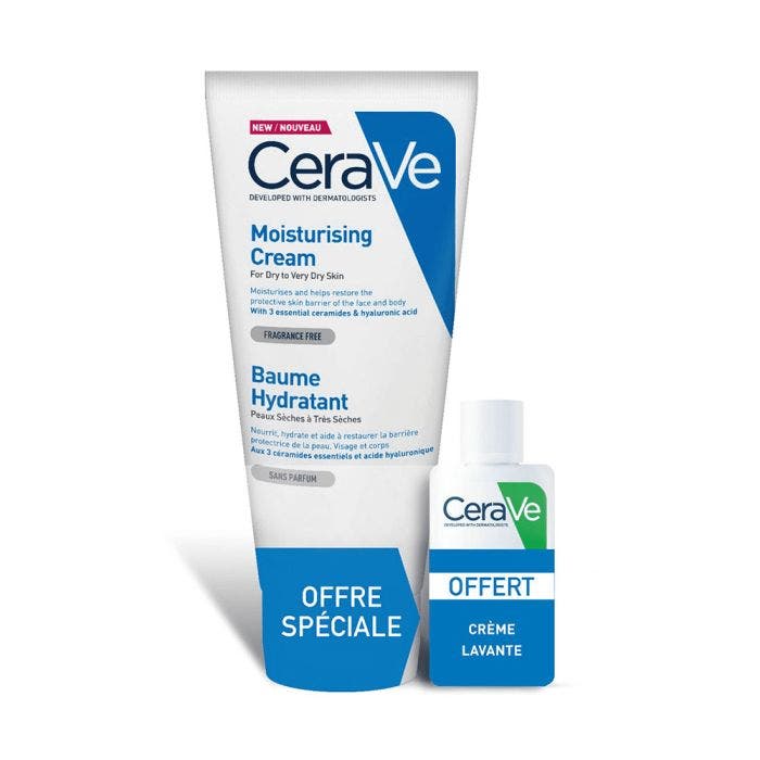 Hydrating Balm + Cleansing Cream + Gift Body 177ml Cerave Easypara