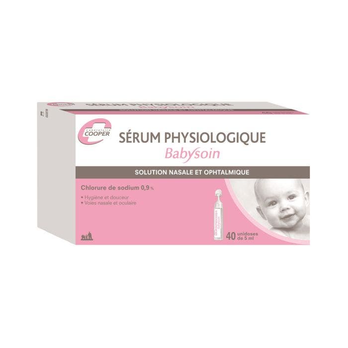 Physiological serum 40x5ml Babysoin Nasal and ophthalmic solution Babysoin