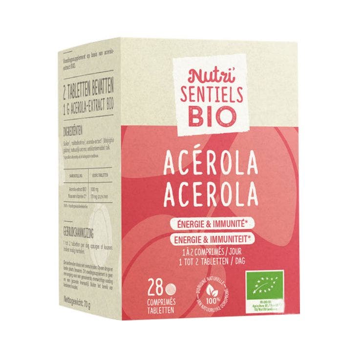 Acerola Bio 28 tablets Nutri'sentiels Energy & Immunity Nutrisante