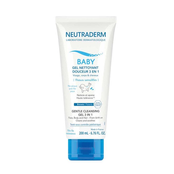 Gentle Cleansing Gel 3 in 1 sensitive skin Baby 200ml-Peaux sensibles  Neutraderm - Easypara