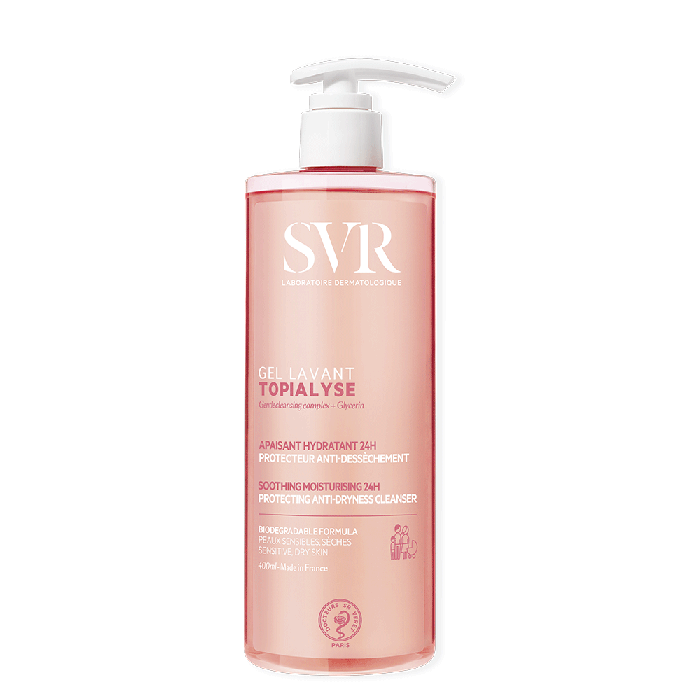 Cleansing Gel Dry And Sensitive Skins Topialyse 400ml Svr Easypara
