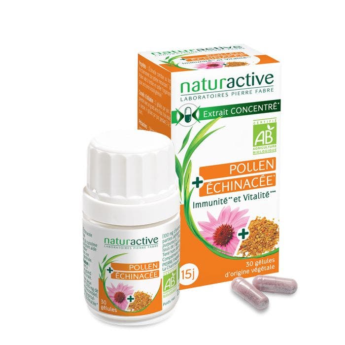 Organic Pollen-Echinacea 30 capsules Naturactive