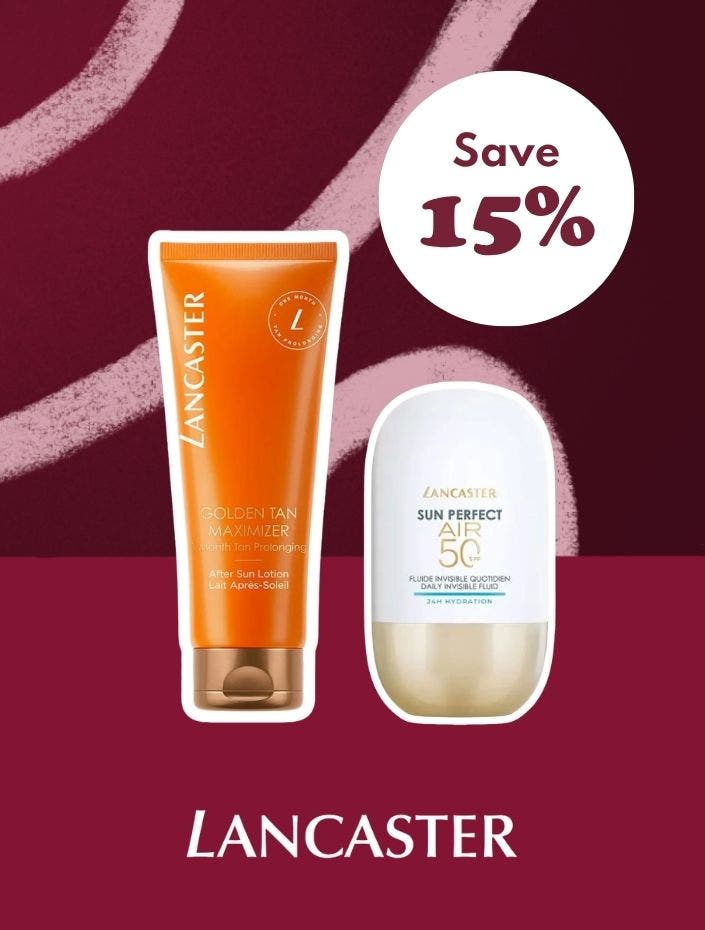 Good Deal Lancaster suncare products.